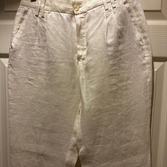 Massimo Dutti 100% Linen Tapered Trousers – Size USA 6 / EUR 38 - Picture 4 of 13